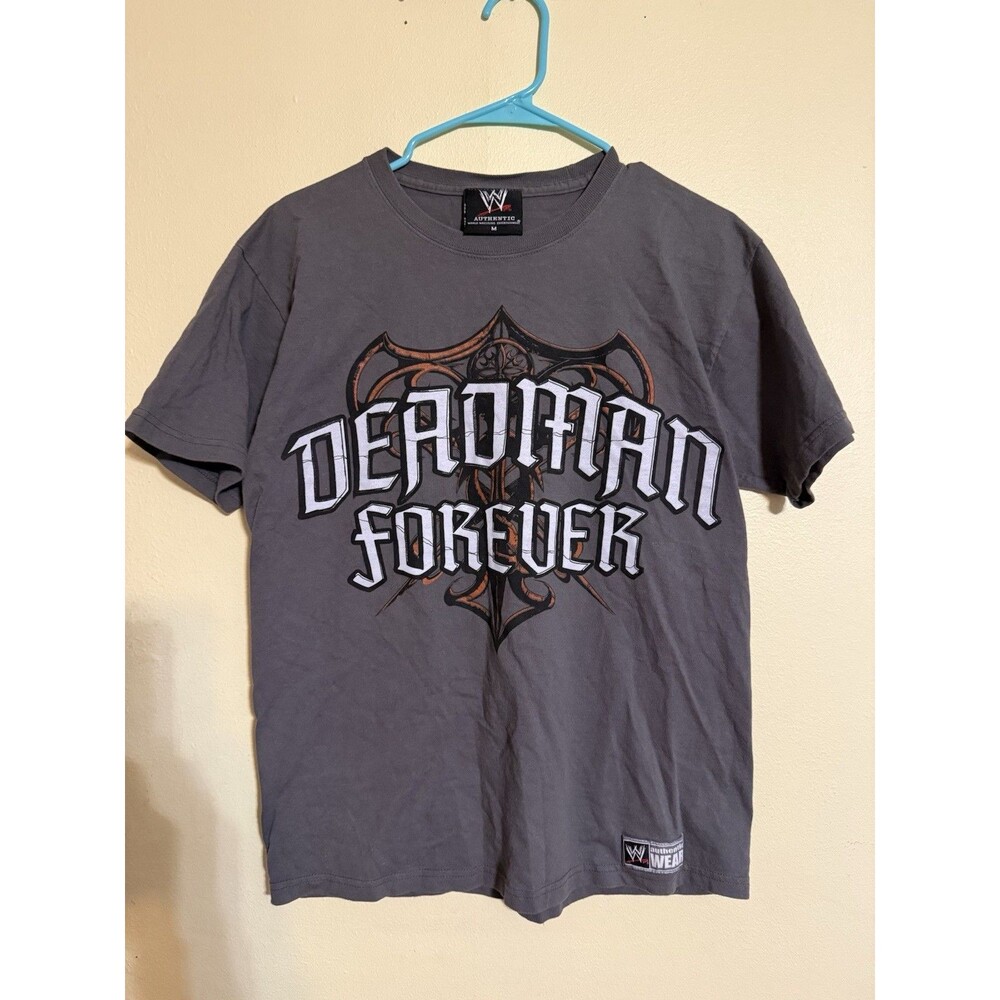 2008 WWE Deadman Forever Undertaker Graphic Tee Men’s Medium Gray Double Sided